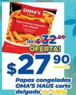 Super Gutiérrez Oma's Haus papas congeladas corte delgado oferta