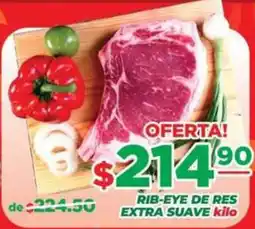 Super Gutiérrez rib-eye de res extra suave oferta