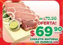Super Gutiérrez chuleta natural de puerco oferta