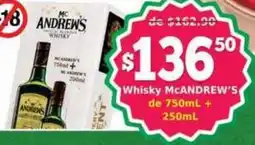 Super Gutiérrez McANDREW'S Whisky oferta