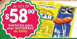 Super Gutiérrez Salchicha para asar GUTIERREZ oferta