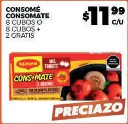 Merco Maggi - consomé consomate 8 cubos o 8 cubos + 2 gratis oferta