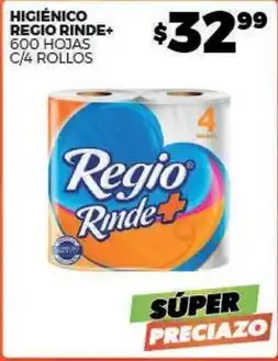 Merco Regio - higiénico regio rinde+ oferta