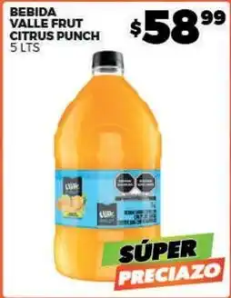 Merco Valle frut - bebida valle frut citrus punch oferta