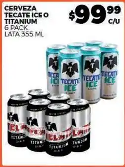 Merco Tecate - cerveza ice o titanium oferta