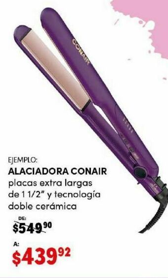DelSol Plancha de pelo cerámica conair oferta