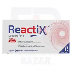 Farmacias Bazar REACTIX 60MG 10 TABLETAS oferta