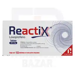 Farmacias Bazar REACTIX 60MG 20 TABLETAS oferta