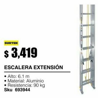 Escalera extensión