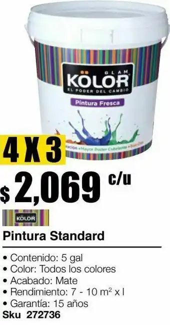 Pintura standard interior