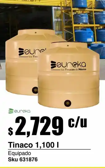 Sodimac Homecenter Tinaco 1100 tricapa con accesorios eureka oferta