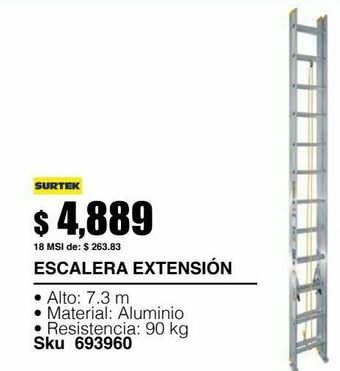 Sodimac Homecenter Escalera extensión oferta