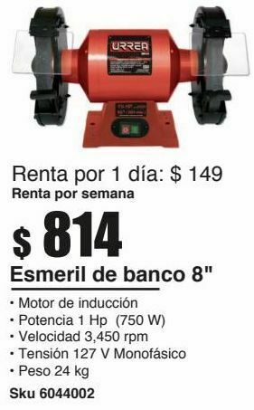 Sodimac Homecenter Esmeril de banco 8" oferta