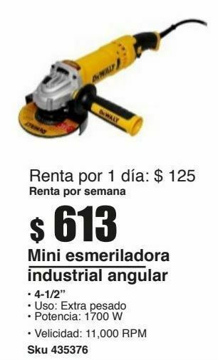 Sodimac Homecenter Mini esmeriladora industrial angular oferta