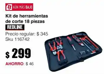 Sodimac Homecenter Kit de herramientas de corte 18 piezas oferta