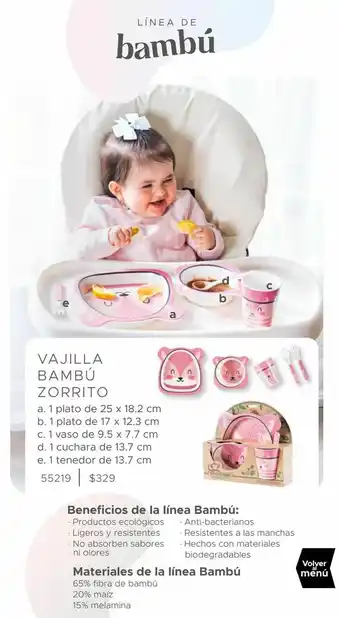 Vianney Vajilla de bebé oferta