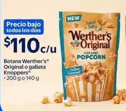 Walmart Express Botana Werther's Original o galleta Knoppers oferta