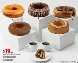 Bodega Aurrerá Rosca de leche condensada Rosca de chocolate Rosca marmoleada Rosca de cajeta Rosca de nuez oferta