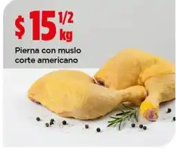 Bodega Aurrerá Pierna con muslo corte americano oferta