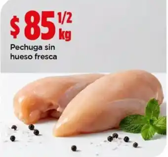 Bodega Aurrerá Pechuga sin hueso fresca oferta