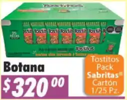Casa Ley Tostitos Pack Sabritas oferta