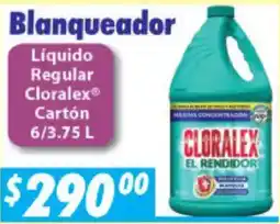Casa Ley Cloralex blanqueador líquido regular cartón oferta