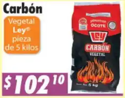 Casa Ley Ley Carbón Vegetal oferta