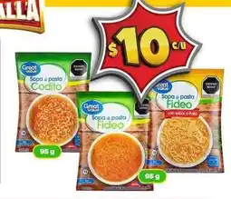 Bodega Aurrerá Great value - sopa a pasta oferta