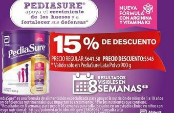 Farmacia San Pablo Pediasure suplem plus choc polvo c/900gr oferta