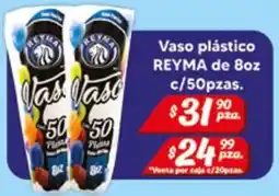 El Florido Vaso plástico REYMA oferta