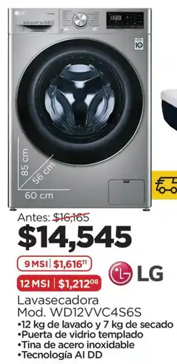 Chedraui LG Lavasecadora oferta