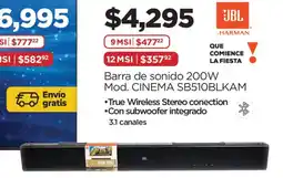 Chedraui Jbl barra de sonido 200w oferta