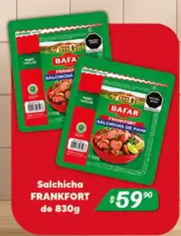 El Florido Bafar Salchicha Frankfort de Pavo oferta