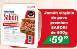 El Florido Sabori jamón virginia de pavo premium oferta