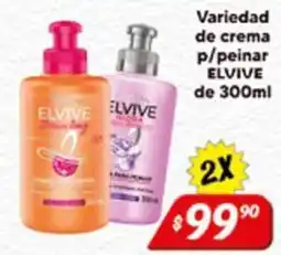 El Florido Elvive variedad de crema p/peinar oferta