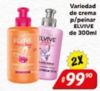 El Florido Elvive variedad de crema p/peinar oferta