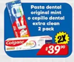 El Florido Colgate pasta dental original mint o cepillo dental extra clean oferta