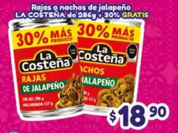 El Florido La Costeña rajas de jalapeño oferta