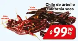 El Florido Chile de árbol o california seco oferta
