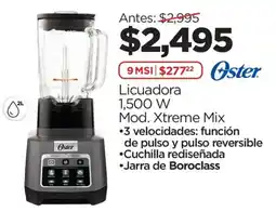 Chedraui Oster Licuadora 1,500 W Mod. Xtreme Mix oferta