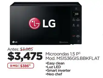 LG Microondas 1.5 P3