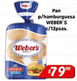 El Florido Weber's Pan p/hamburguesa oferta