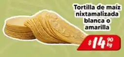 El Florido Tortilla de maiz nixtamalizada blanca o amarilla oferta