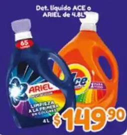 El Florido ariel det. liquido ace o ariel oferta
