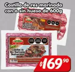 El Florido Costilla de res marinada con o sin hueso oferta