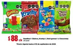 Bodega Aurrerá Ricolina Panditas Clásicos, Kranky, Dulci gomas o Chocoretas oferta