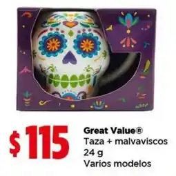 Bodega Aurrerá Great Value® Taza + malvaviscos oferta