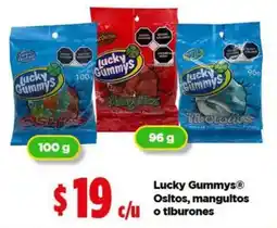 Bodega Aurrerá Lucky Gummys® Ositos, manguitos o tiburones oferta