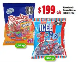 Bodega Aurrerá Ricolino Favoritos o ICEE Mix oferta