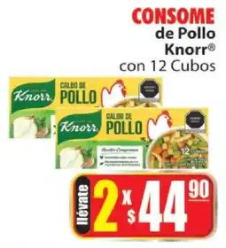 Casa Ley Knorr Consome de Pollo con 12 Cubos oferta